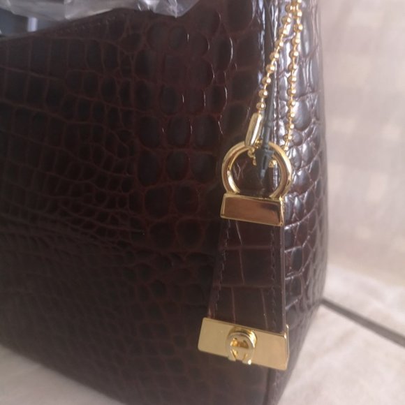 New Authentic Etienne AIGNER EVERGLADE Leather Bag - Picture 5 of 7